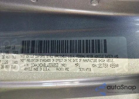 2020 Jeep Wrangler Unlimited Sport S 4X4 from USA, damaged, VIN 1C4HJXDN9LW220253